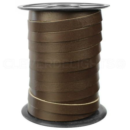Premium Cowhide Leather Strap -- Dark Brown -- 3/8
