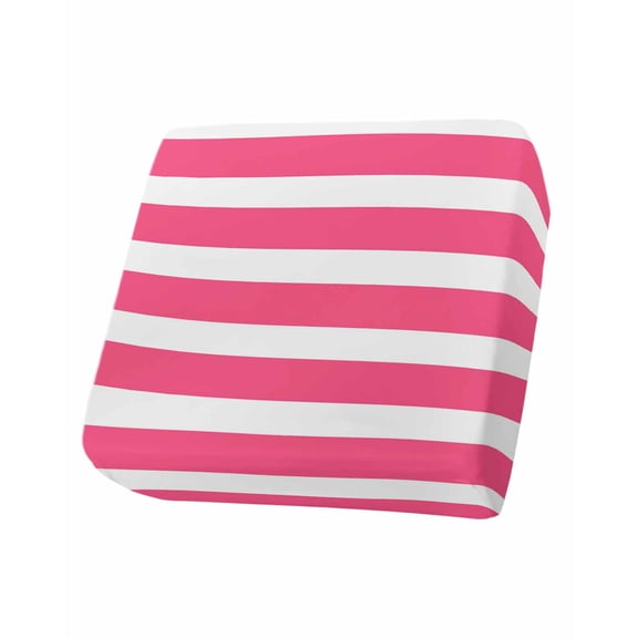 Pink Striped Couch Cushion Covers Stretch, Washable Sofa Seat Covers Individual Seat Cushion Sofa Slipcovers Modern Simple Monochrome Geometric White Couch Cover Furniture Protector S-1PCS