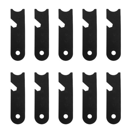 

NUOLUX 10Pcs Outdoor Survival Fire Starter Durable Steel Flint Scrapers Stone (Black)