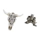 thumbnail image 5 of Escultura tribal de cabeza de toro y figuritas de búho para colgar en la pared, ideal para oficina, granja, dormitorio, estatua, adorno de mesa, decor, 5 of 8