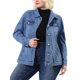 thumbnail image 1 of Chaqueta de mezclilla uxcell con botones y bolsillo 2X, 1 of 6