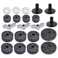thumbnail image 1 of HEANUJJ Drum Pad Set 1 Set Cymbal Felt Pads Set for Drummers Music Practice 21PcsSet, 1 of 8
