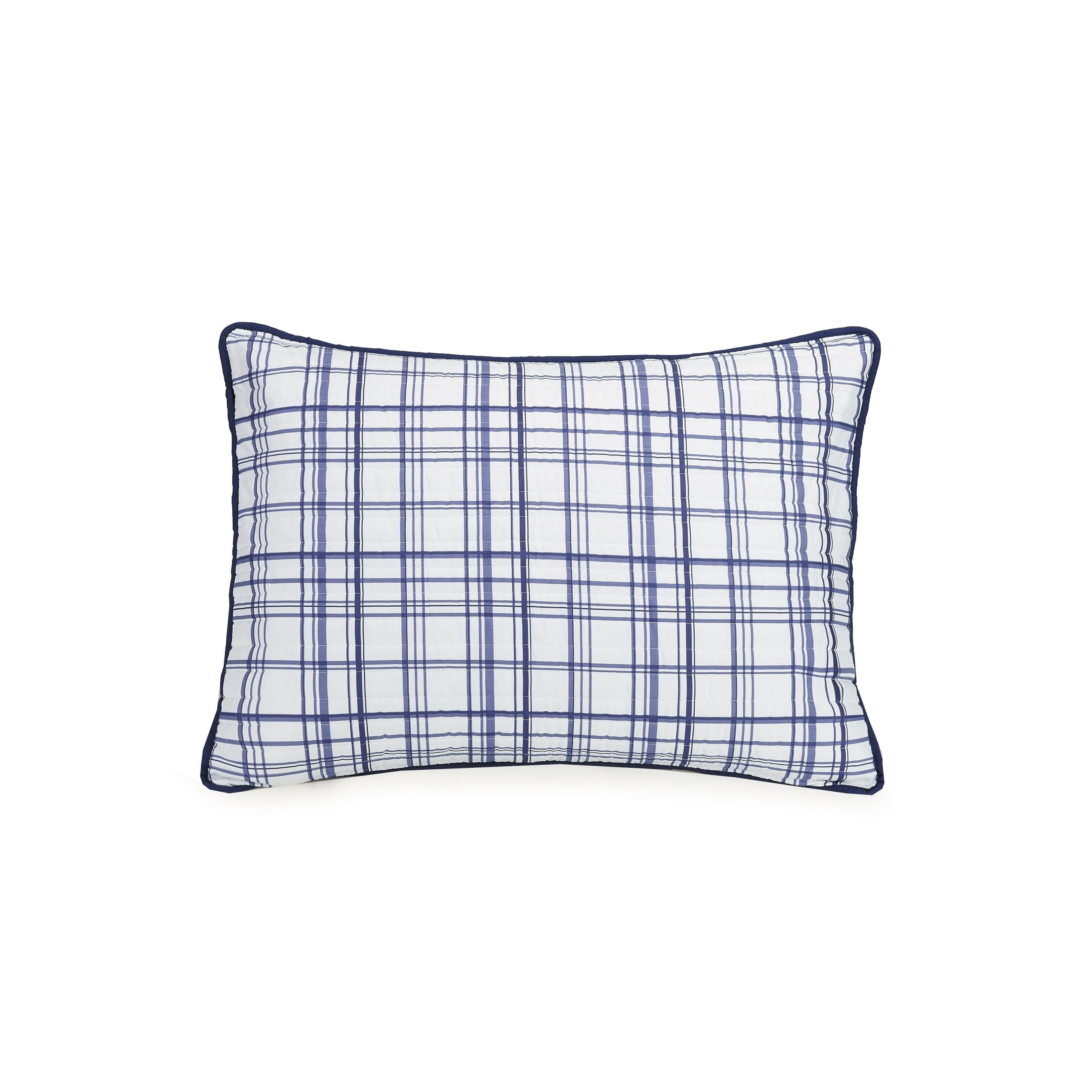 Urban Playground Kids and Teens Marquis Navy Plaid 2-Piece Quilt Set, Twin
