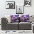 thumbnail image 2 of Shiartex Throw Pillow Cover Violet Watercolor Painting Colorful Wildflowers Floral Leaves Nature Rectangular Throw Pillow Covers for Couch Sofa Home Decor 2pcs White, 2 of 7