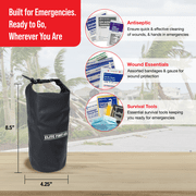 Elite First Aid and Emergency Essentials Kit, 143 Pieces – Comprehensive Survival Medical Supplies for Home, Car, Camping, Hiking, Travel, and Disaster Preparedness