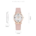 thumbnail image 3 of Resicozy Women's Leather Strap Watches Round Dial Classic Business Casual Ladies Wrist Watches, 3 of 3