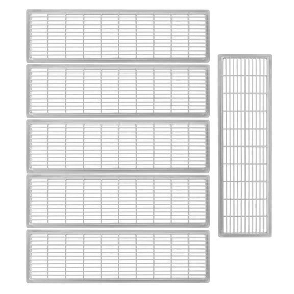 6 Pcs Cabinet Vent Covers Door Vents for Interior Doors Plastic Wardrobe Cupboard