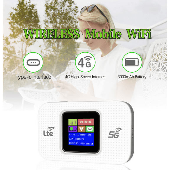 2025 Latest Model  Portable WiFi 5g LTE WiFi Mobile Hotspot, Portable Travel