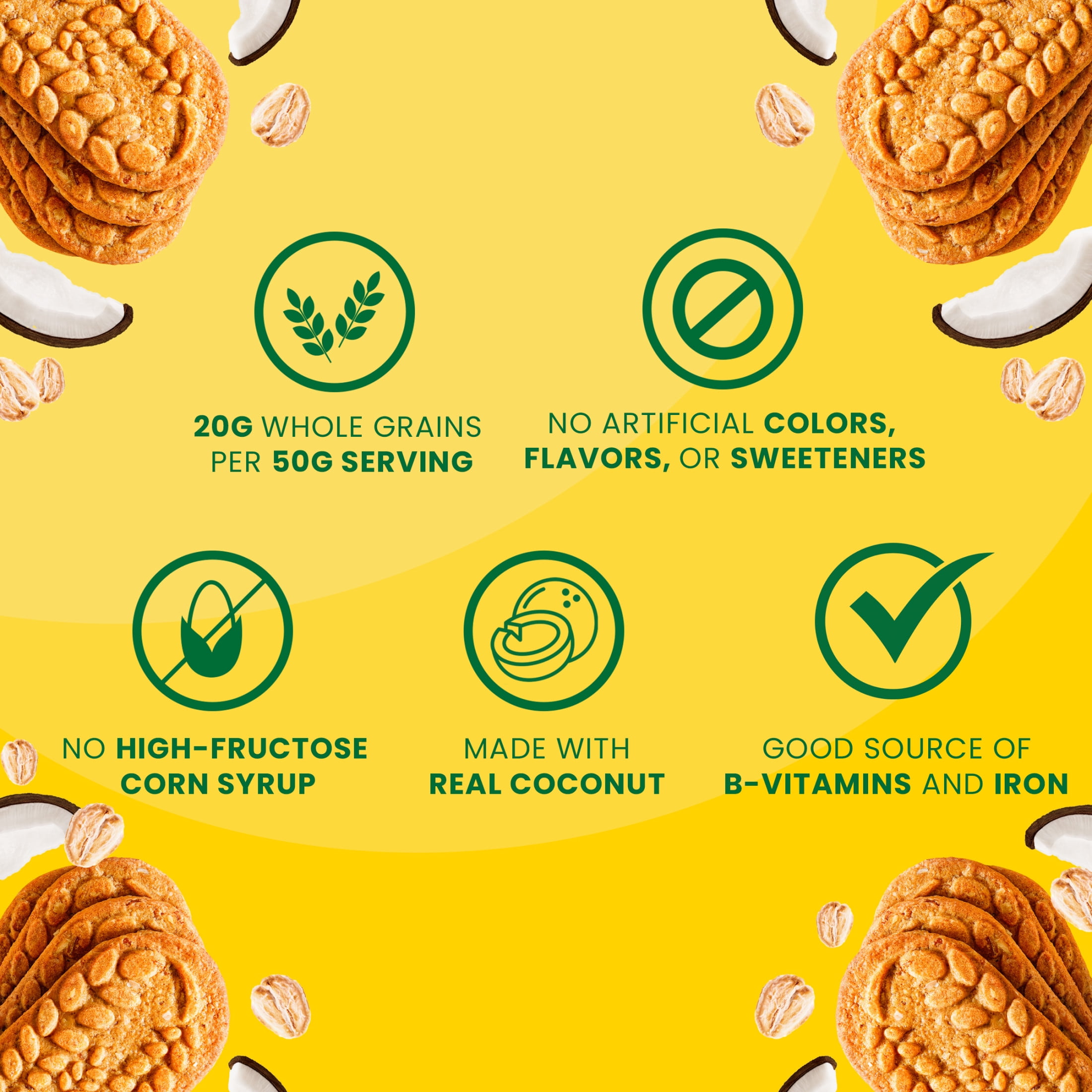 (3 pack) belVita Breakfast Bars Biscuits, Toasted Coconut, 5 Packs (4 Biscuits Per Pack)