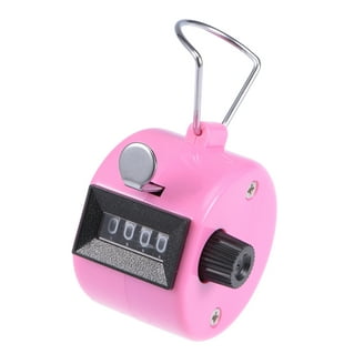 4 Digit Number Clicker Golf Manual Hand Tally Mechanical Palm Click Counter On Hand. Metal