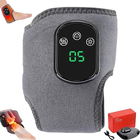 KANOHENO Foot Massager,Portable Wireless Triple Therapy Massager with 3-Speed Vibration & 5-Temperature Heat Settings,Touch Screen for Home,Office,Travel Use