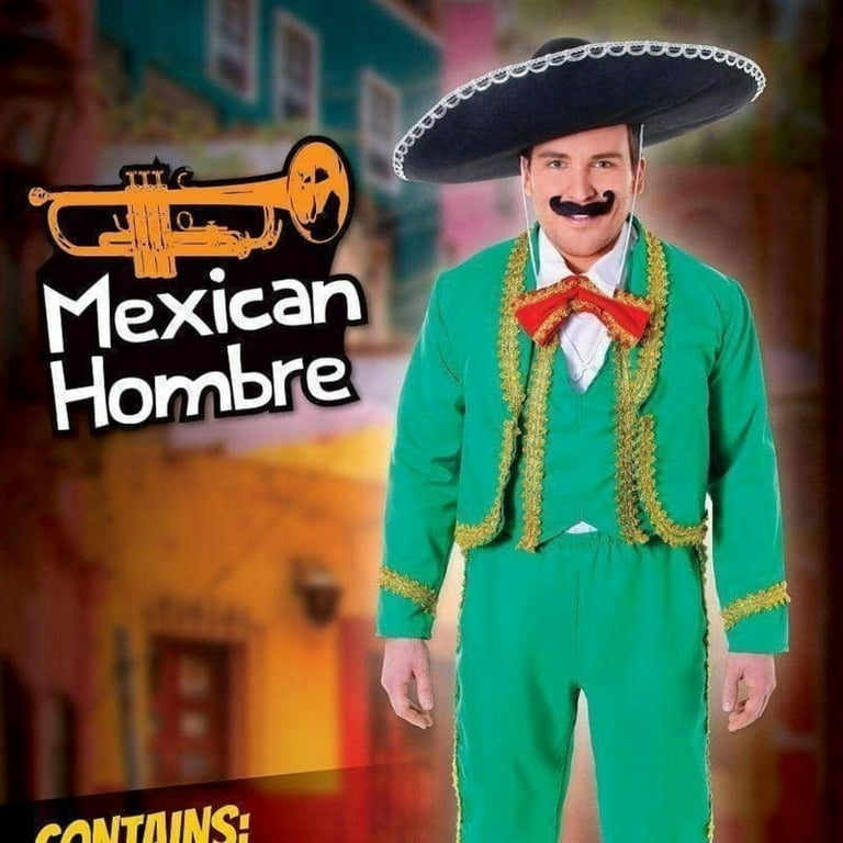 Mexican Man Adult Costume Green Suit Mexican Man Adult Costume Green Suit