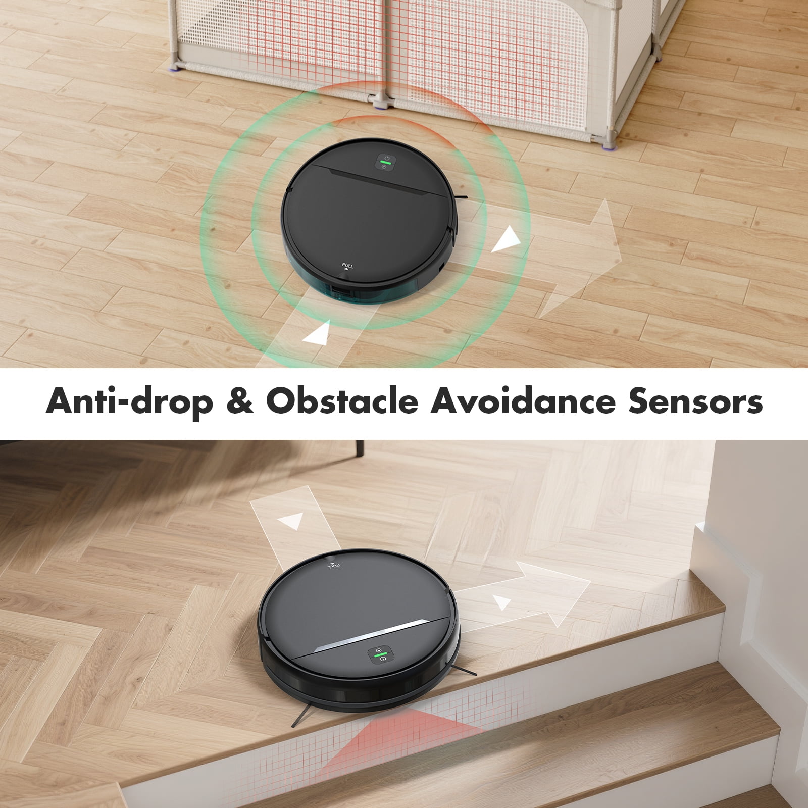 OMESER Robot Vacuum and Mop Cleaner 2 in 1 for Pet Hair Hard Floor, 3000Pa, APP/Wifi/Voice/Remote