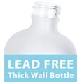 thumbnail image 6 of 8 oz Frosted Clear Glass Boston Round Bottle with Metal Aluminum Fine Mist Sprayer, 6 of 7