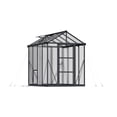 thumbnail image 3 of Palram - Canopia Glory 6' x 8' Walk-In Greenhouse - Gray - with Automatic Roof Vent Opener, 3 of 13