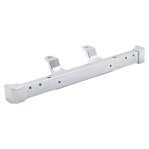 Bewildely Parachoques delantero duradero RCGOFFLOW para accesorios de coche todoterreno RC 1/12 MN D90 Kits de construcción modelo Plata