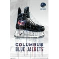 thumbnail image 2 of NHL Columbus Blue Jackets - Drip Skate 21 Canvas Wall Poster, 14.725" x 22.375", 2 of 4