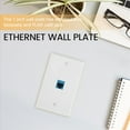 thumbnail image 4 of Paquete de 2 Placas Pared Ethernet 1 Puerto, Frontales Acoplador en LíNea RJ45 Cat6 Hembra una Hembra, Puerto, 4 of 5