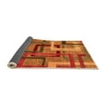 thumbnail image 2 of Ahgly Company Indoor Square Oriental Orange Modern Area Rugs, 6' Square, 2 of 4