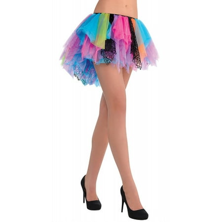 Neon Rainbow Tutu Adult Costume Accessory - Standard