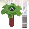 thumbnail image 3 of 2PCS Condenser Comb Stainless Steel Fin Comb Brush Condenser Cleaning Brush for Air Conditioner Cooling Cleaning (Random Color), 3 of 9