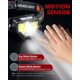 thumbnail image 3 of GETASI Linterna frontal recargable 2 piezas, 1200 lúmenes, linterna LED superbrillante con sensor de movimiento para adultos y niños, accesorios de camping, impermeable para senderismo, correr, pesca,, 3 of 5