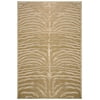 Sofra Transitional Chenille Tiger Rug, Latte Tan, 7ft-6in x 10ft-6in Area Rug