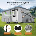 thumbnail image 4 of Upgrade Layers RV Cover - FT Heavy Duty Travel Trailer RV Cover Utility Trailer Cover for Snowproof Rip-Stop Camper Cover with + Windproof Straps Abundant Kit, 4 of 8