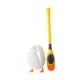 thumbnail image 4 of Escobilla de baño con soporte, cepillo de limpieza ergonómico, lindo, independiente, cabezal de cepillo de múltiples caras, depurador de inodoro para Amarillo, 4 of 9