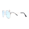 thumbnail image 3 of Kids Size Girls Butterfly Metal Jewel Pin Aviator Sunglasses Gold - Blue, 3 of 4
