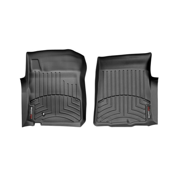 WeatherTech Custom Fit FloorLiners compatible with 1997-1999 Ford F-150 - 1st Row (Driver & Passenger), Black