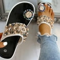 thumbnail image 5 of ZTTD Women's Thick Bottom Beading Button Toe Ring Slippers Platform Flip Flops Shoes White, 5 of 8