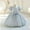 White, variant on NAISIBABY Girls Princess Dress, Cute Bow Wedding Birthday Pageant Dress Bubble Sleeve Prom Maxi Dress Khaki 3T