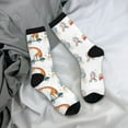 thumbnail image 5 of Rateoe Animals in Transport for Women Casual Calf Socks - Cute Crew Socks - Thin Soft Above Ankle Socks Size 5-11, 5 of 6