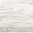 thumbnail image 2 of PURE ERA Duvet Cover Set,Queen Size,100 % Jersey Cotton Ultra Soft Hotel Home Wedding Bedding,Off White, 2 of 7
