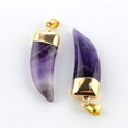 thumbnail image 4 of HLONK Natural Amethyst Crystal Pendulum 12 Facet Reiki Charged, 4 of 11
