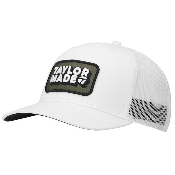 TaylorMade Mens Retro Trucker Hat 2024 - White REG