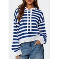 thumbnail image 3 of PRETTYGARDEN Womens Striped Sweaters Fall Pullover Hoodies Y2K Casual Long Sleeve Tops Winter Fashion Clothing, 3 of 8