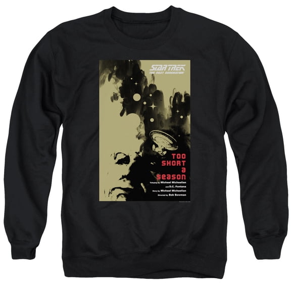 Star Trek Tng Season 1 Episode 16 Adult Crewneck Sweatshirt Black