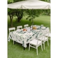 thumbnail image 4 of Outdoor Tablecloth with Umbrella Hole for Patio/Picnic/Party/Camping, Sage Green Botanical Waterproof Table Cloth Rectangle Table Cover Washable, Rustic Country Spring Floral Summer Leaf (52"x 70"), 4 of 8