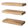 thumbnail image 3 of Repisas Flotantes de Madera Paulownia 40x15x2.5 cm PERFECT SPACE | Color Natural, Soporta 10 kg, Kit de Instalación Incluido, Estilo Minimalista, Set de 3 Piezas, 3 of 5