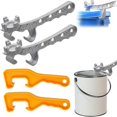 thumbnail image 5 of Aluminum Bucket Opener Paint Can Opener Silver Buckets Lid Wrench Metal Can Opener Lid Remover Tool for Buckets,Pails, 5 of 5