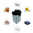 thumbnail image 7 of Yayeee Freestanding Laundry Hamper with Handle Collapsible Large Storage Basket for Clothes, Blue Mosaic Pattern, 7 of 7