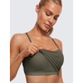 thumbnail image 4 of Sostén CRZ YOGA Butterluxe Y Back Longline con Relleno Ligero Army XL, 4 of 5