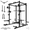 BLACK, variant on Eonfit E3 Smith Machine with 3D Rotating Arm for Home Gym Equipment, Multi-Function Power Cage Squat Rack with Cable Crossover LAT Pulldown Pulley System All in One (E3 BLK PRO)