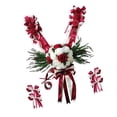 thumbnail image 2 of Car Jewelry Flowers Wedding Artificial Flowers Car Cutlery Bridal car Garland ation Burgundy, 2 of 8