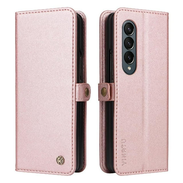 Funda para Samsung Galaxy Z FOLD 3 Estuche de Cuero PU Tipo Cartera con Ranuras para Tarjetas y Cierre Magnético