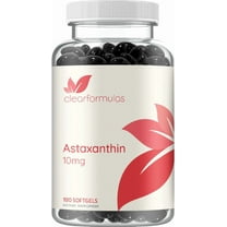 Clear Formulas Astaxanthin Antioxidant Supplement Softgels 10mg, Eye & Immune Health,180 Count