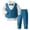 Dark Blue, variant on Toddler Boys Formal Outfits Bow Tie Suit Wedding Party Dress Shirt Vest Pants, Sizes 2-3T