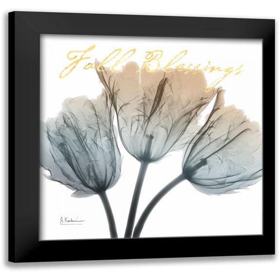 Koetsier, Albert 12x12 Black Modern Framed Museum Art Print Titled - Fall Tulips